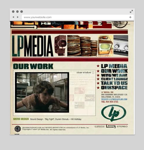 LP Media Studios Branding